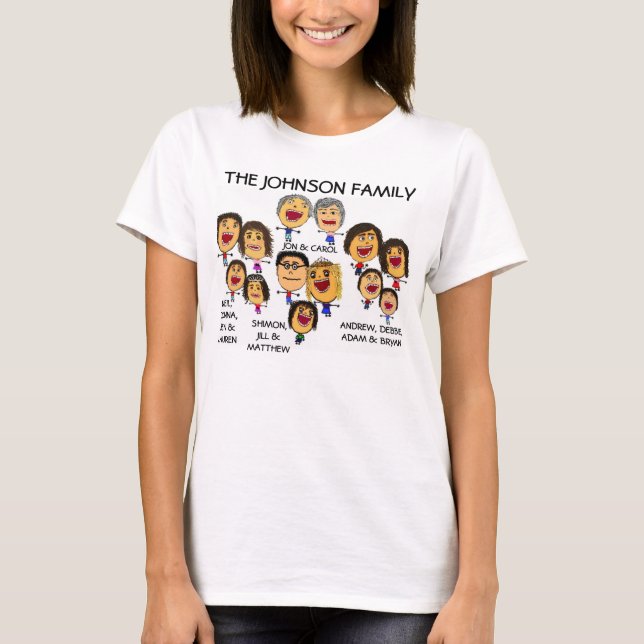 Camiseta Personalizado divertido de la Reunión de la Famili (Anverso)