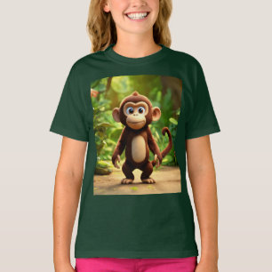 Camiseta Personalizado divertido Monkey Baby Fine Kids Jers