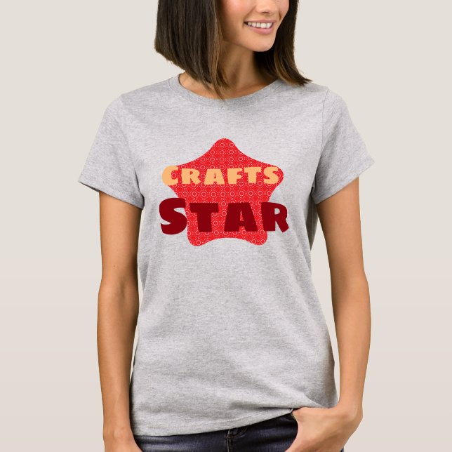 Camiseta Personalizado DIY Artesanías Cocinando Estrella de (Anverso)
