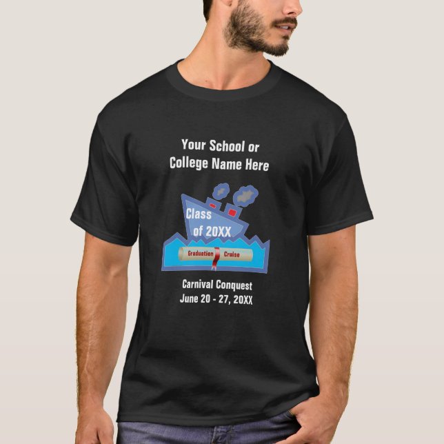 Camiseta Personalizado DK de la travesía de la graduación (Anverso)