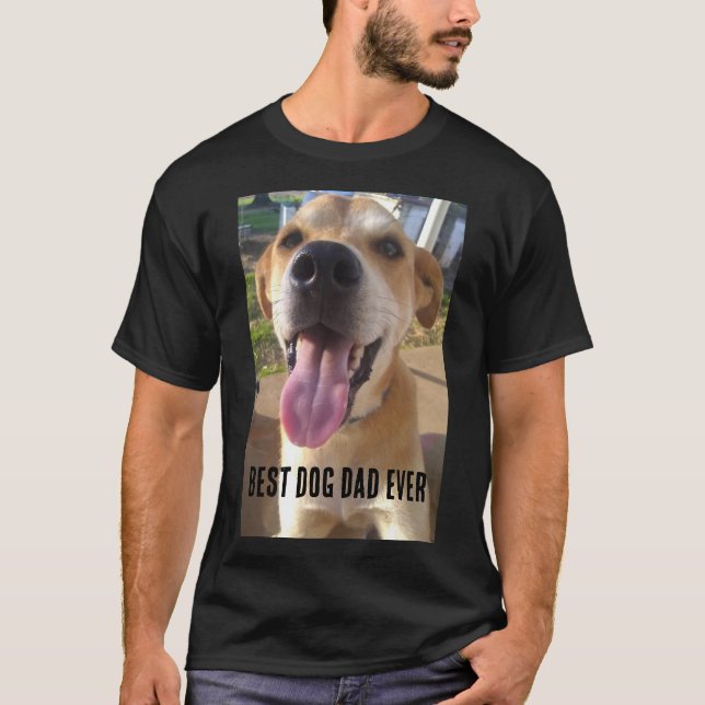Camiseta Personalizado Dog Photo Dog Dad (Anverso)