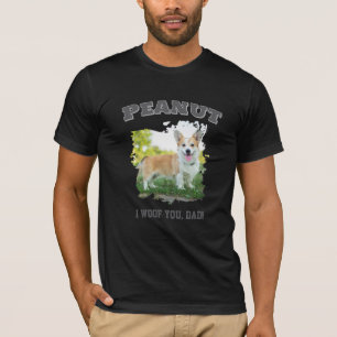 Camiseta Personalizado Dog Photo Name T-Shirt - "Te quiero,