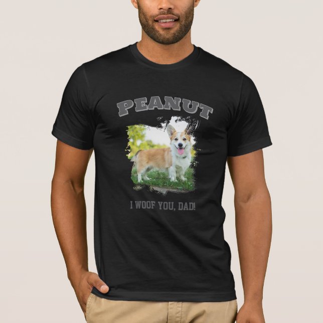 Camiseta Personalizado Dog Photo Name T-Shirt - "Te quiero, (Anverso)