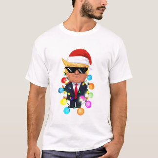 Camiseta Personalizado Donald Trump En Sombrero Santa Con C