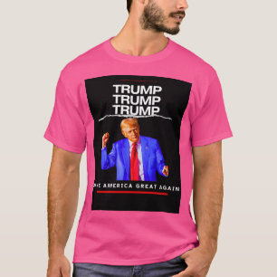 Camiseta Personalizado Donald Trump Maga Gráfico Negrita E