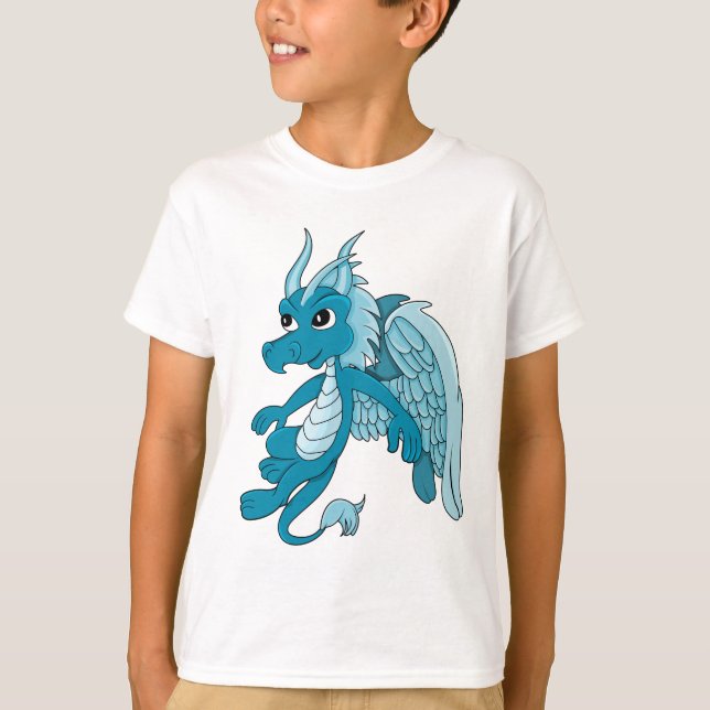 Camiseta Personalizado Dragón Azul (Anverso)