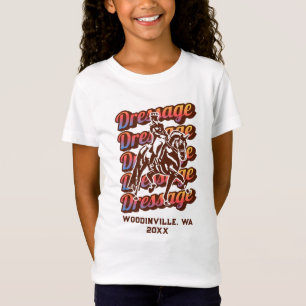 Camiseta Personalizado Dressage Event o Location Date Name