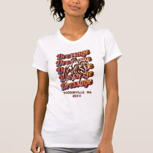 Camiseta Personalizado Dressage Event o Location Date Name