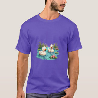 Camiseta Personalizado Ducks Pond T-Shirt