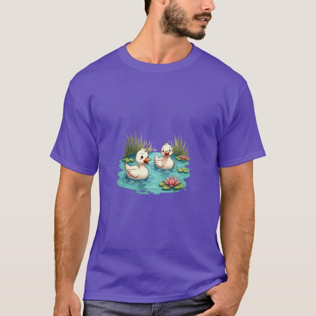 Camiseta Personalizado Ducks Pond T-Shirt (Anverso)