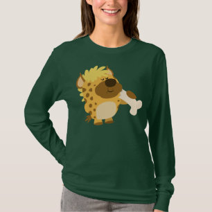 Camiseta Personalizado educada hiena aplastando una camiset