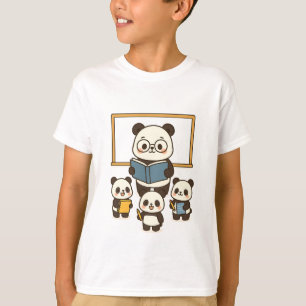 Camiseta Personalizado educada, profesora de Panda y estudi