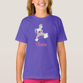 Camiseta Personalizado el cumpleaños de la Unicornio arcoir