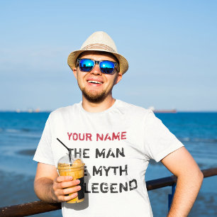 Camiseta Personalizado El Hombre. El Mito. La leyenda.