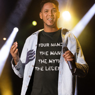 Camiseta Personalizado el hombre. El mito. La leyenda