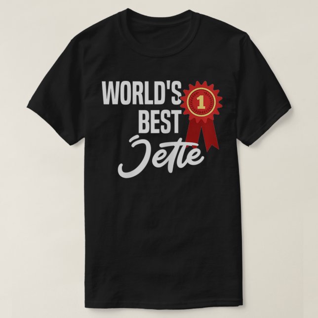 Camiseta Personalizado el mejor nombre de jette del mundo (Diseño del anverso)