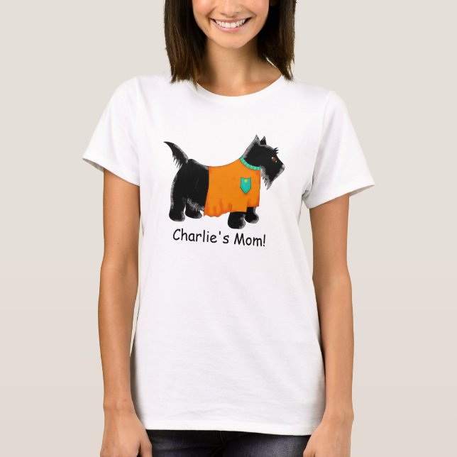 Camiseta Personalizado el nombre del Naranja de perro de Bl (Anverso)