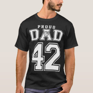 Camiseta Personalizado el número 42 Personalizado orgulloso