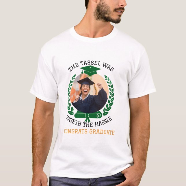 Camiseta Personalizado El Tassel valía la pena la foto (Anverso)