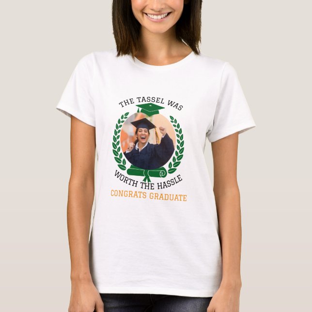 Camiseta Personalizado El Tassel valía la pena la foto (Anverso)