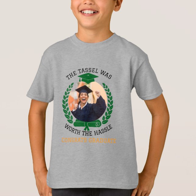 Camiseta Personalizado El Tassel valía la pena la foto (Anverso)