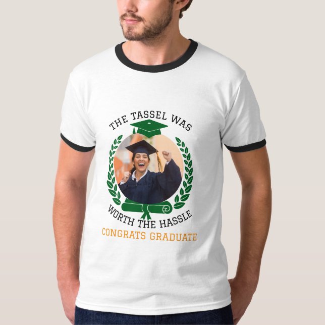 Camiseta Personalizado El Tassel valía la pena la foto (Anverso)