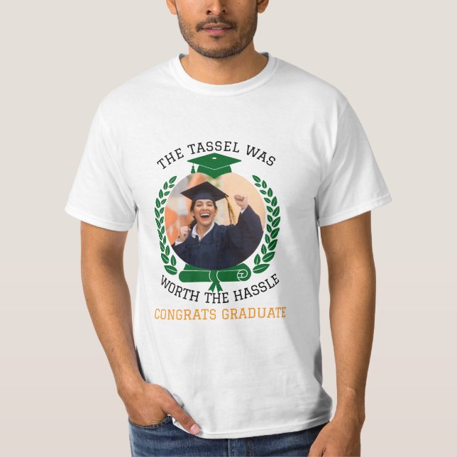 Camiseta Personalizado El Tassel valía la pena la foto (Anverso)