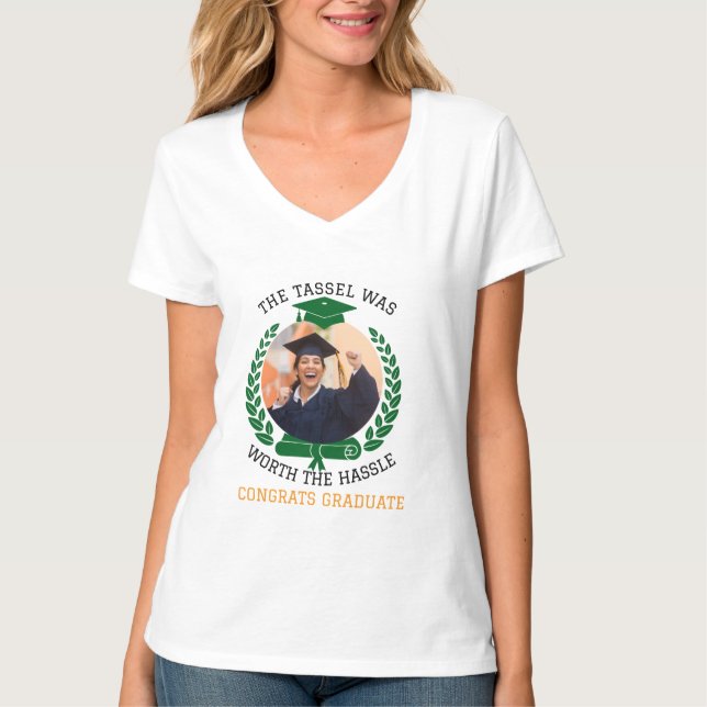 Camiseta Personalizado El Tassel valía la pena la foto (Anverso)