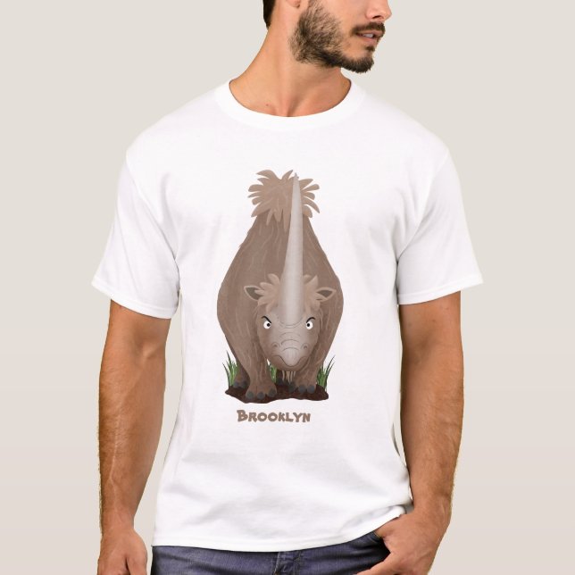 Camiseta Personalizado elasmotherium rinoceronte (Anverso)