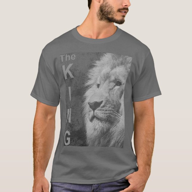 Camiseta Personalizado Elegante Moderno Pop Art Leon Head M (Anverso)