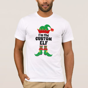 Camiseta Personalizado Elf Soy el Personalizado Elf Crea tu