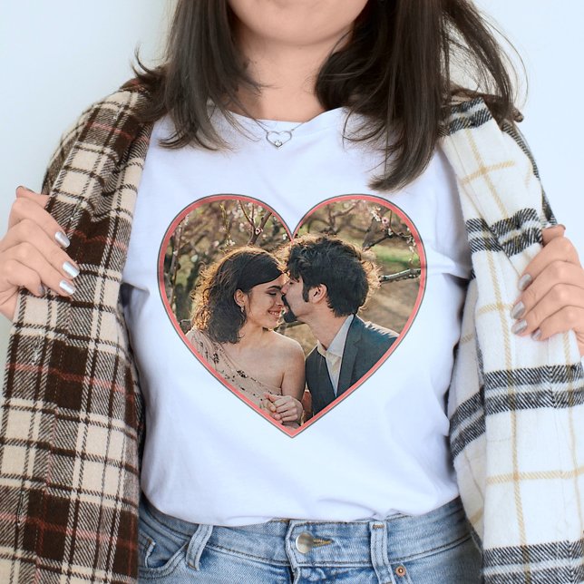 Camiseta Personalizado en forma de corazón Foto San Valentí (Subido por el creador)