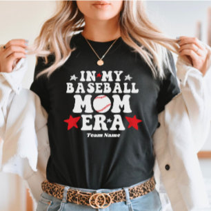 Camiseta Personalizado En Mi Era De Mamá De Béisbol Día De