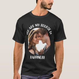 Camiseta Personalizado, eres mi fuente de felicidad.