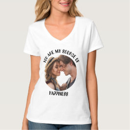 Camiseta Personalizado, eres mi fuente de felicidad.