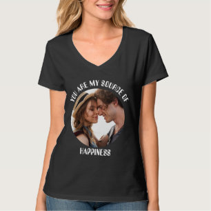 Camiseta Personalizado, eres mi fuente de felicidad.