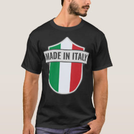 Camiseta Personalizado Escudo "Hecho En Italia"