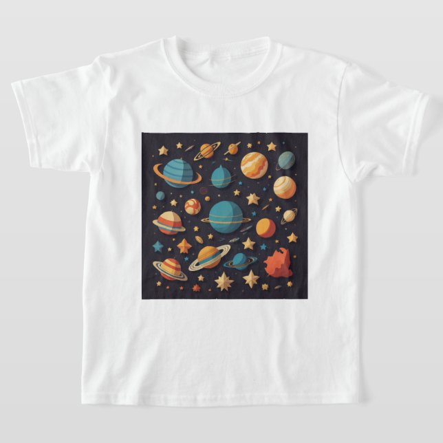 Camiseta Personalizado espacial (Distribución)