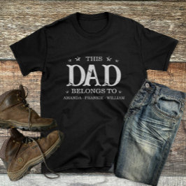 Camiseta Personalizado, este papá pertenece al día del padr