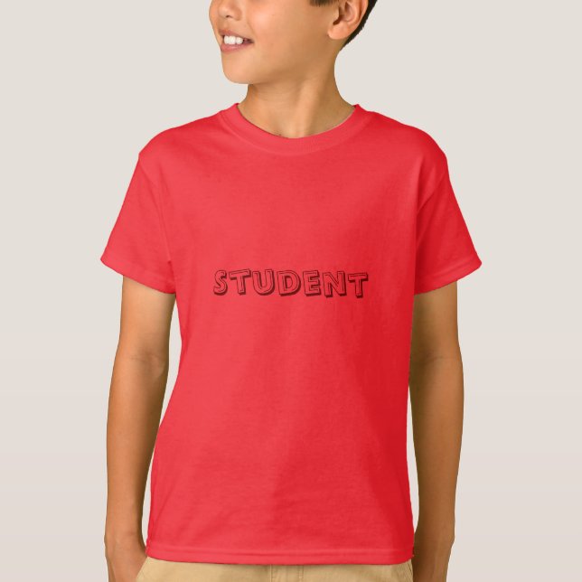 Camiseta Personalizado Estudiantil Mensajes de texto niños  (Anverso)