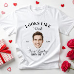 Camiseta Personalizado Face Bachelorette Party Engaña a Bri<br><div class="desc">Personalizado Face Bachelorette Party puso en juego a la camiseta de Bride Groom</div>