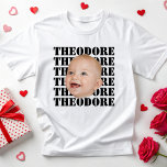 Camiseta Personalizado Face Bachiller Party Groom Fiance<br><div class="desc">Personalizado Face Bachiller Party de cumpleaños Groom Fiance T-Shirt</div>