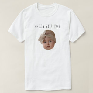 Camiseta Personalizado Face Birthday Funny Birthday Mateo F