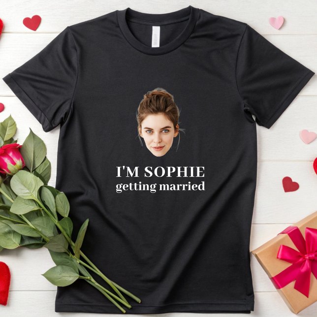 Camiseta Personalizado Face Bridal Bachelorette Party Novia (Subido por el creador)