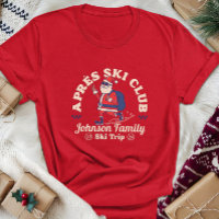 Personalizado Familia Amigos Grupo Ski Trip Patina