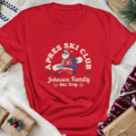 Camiseta Personalizado Familia Amigos Grupo Ski Trip Snowbo<br><div class="desc">Crea recuerdos duraderos con nuestra camiseta de viaje en esquí personalizado para familias, amigos o grupos. Esta camiseta de la familia Personalizado para esquiar es perfecta para celebrar su aventura de nieve. Personalice con su nombre de familia o detalles de viaje en grupo para hacerlo único suyo. Ideal para los...</div>