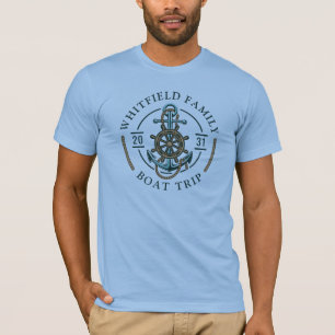 Camiseta Personalizado Familia Náutica Viaje a Reunión Vaca