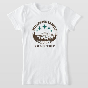 Camiseta personalizado Familia Reunión Viaje por carretera 