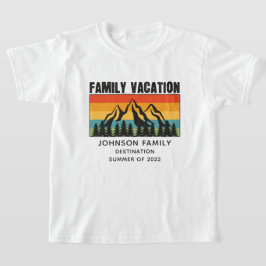 Camiseta Personalizado Familia Vacaciones Montañas Senderis