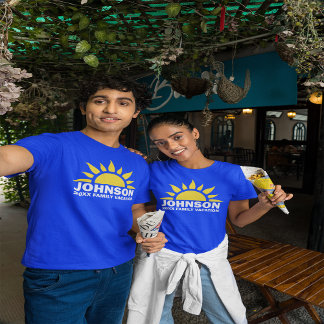 Camiseta Personalizado Familia Vacaciones Sun Horizon